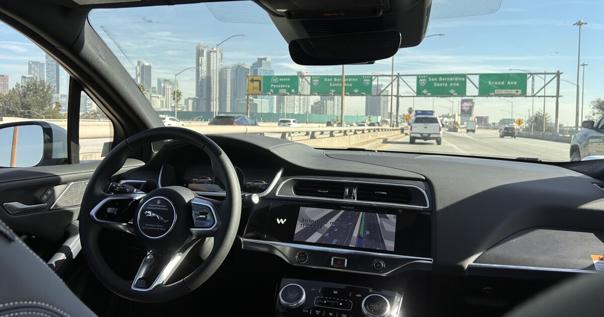 We took a self-driving Waymo car for a test ride on LA freeways. Here’s how it went