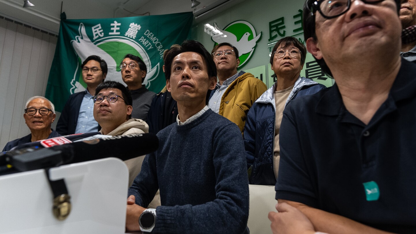 Hong Kong's biggest pro-democracy party votes to disband after more than 30 years of activism