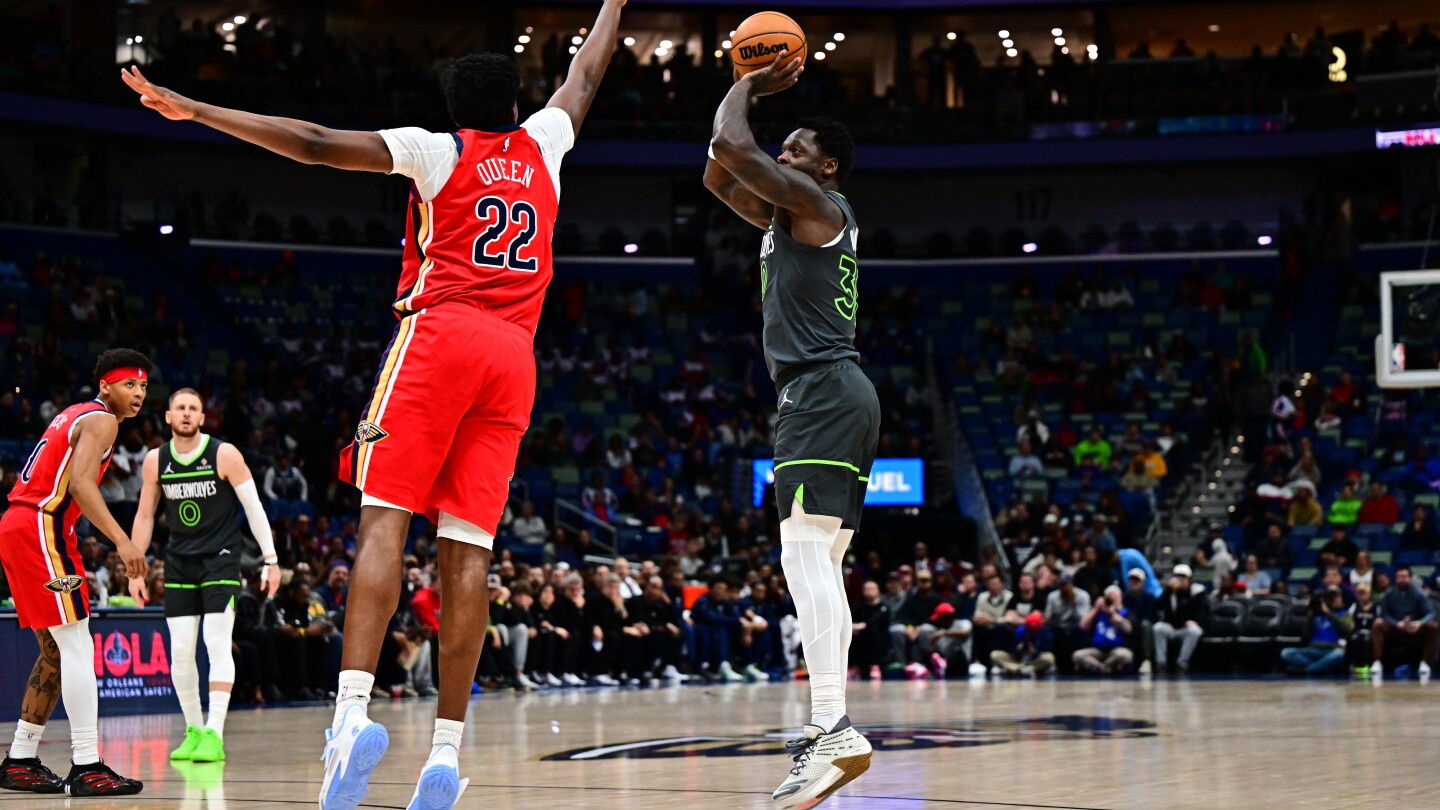 Randle scores 28, Timberwolves beat Pelicans again