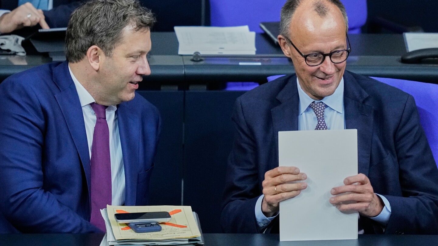 German parliament approves pension package after a rebellion in Merz's party