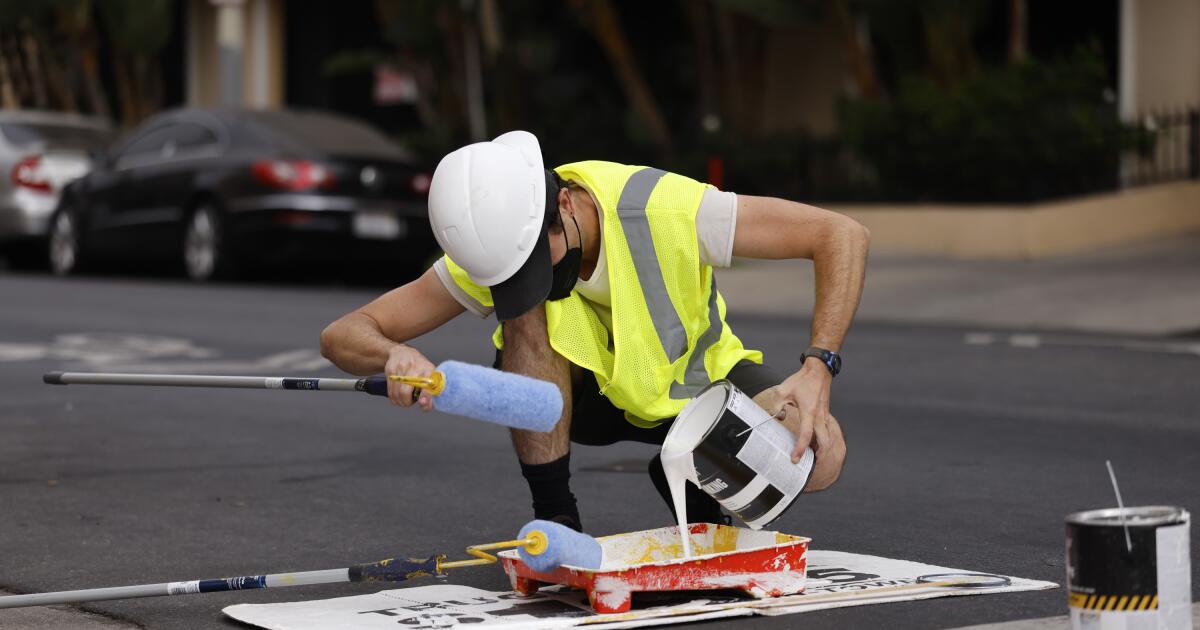 LAPD cite activists for painting Westwood crosswalk to improve safety