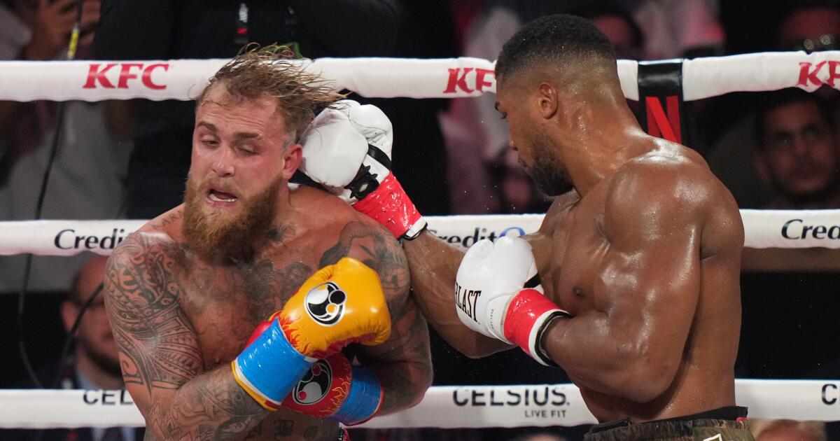 Anthony Joshua knocks out Jake Paul to win heavyweight fight