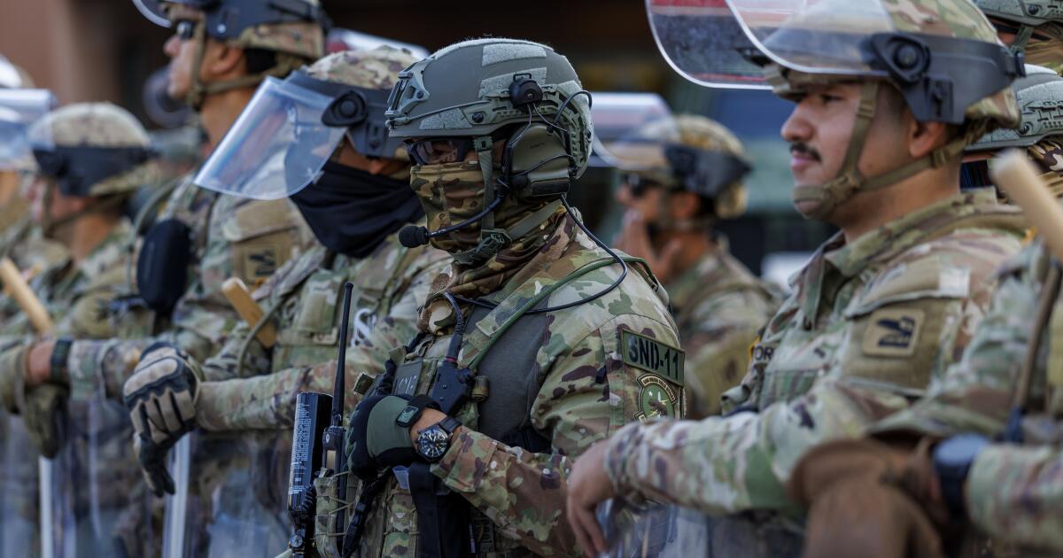 National Guard troops under Trump's command leave Los Angeles