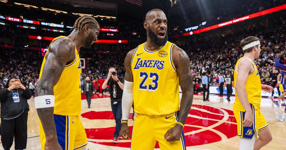 LeBron James' record scoring streak ends but Rui Hachimura hits winner