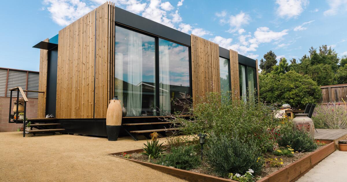 A retired couple downsize to a tiny modular ADU in L.A.