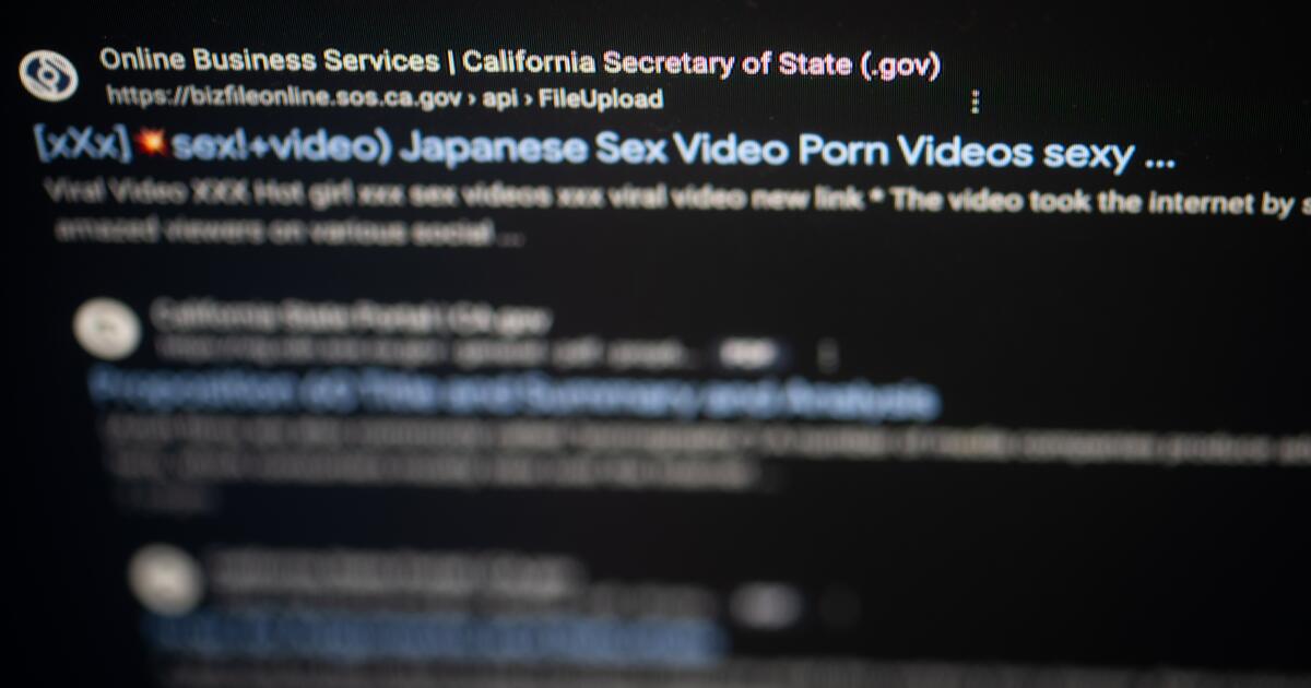 Porn advertisers target California secretary of state's website