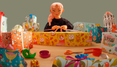 8 free festive phone and computer backgrounds made by L.A. artists