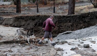L.A. got a break from the rains during Christmas day, but flooding risks remain
