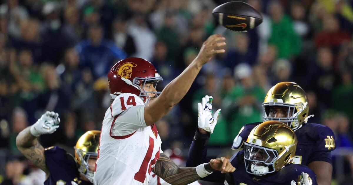 USC and Notre Dame will not play football rivalry game in 2026