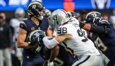 Chargers overcome Justin Herbert injury scare to defeat Raiders