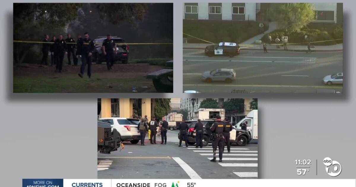 Three major incidents keep San Diego law enforcement busy Tuesday