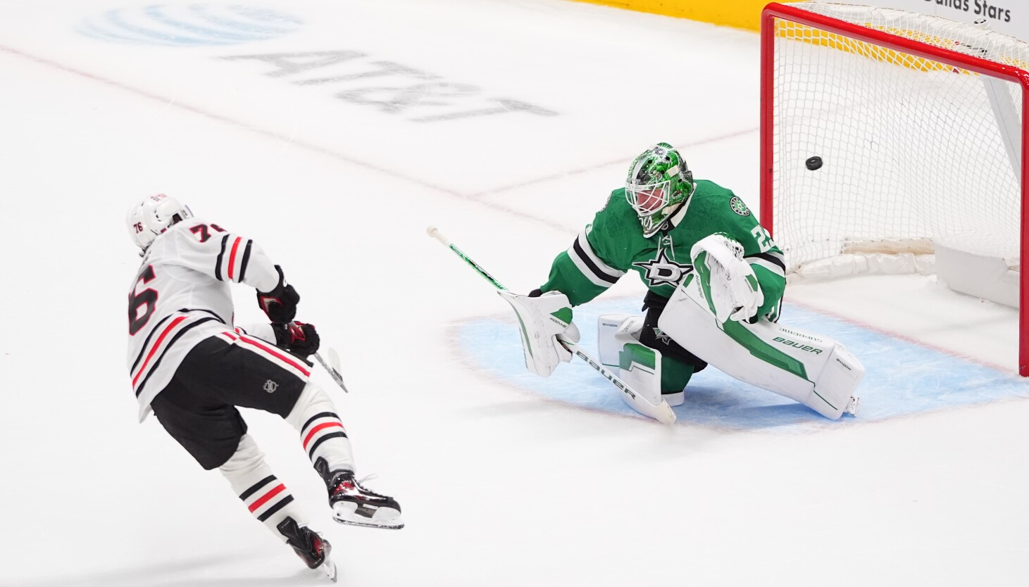 Blackhawks escape Dallas with unlikely victory after Nick Lardis' shootout winner