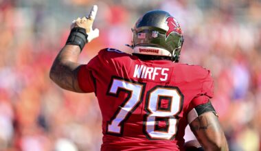 Tristan Wirfs is expected to miss Sunday's game