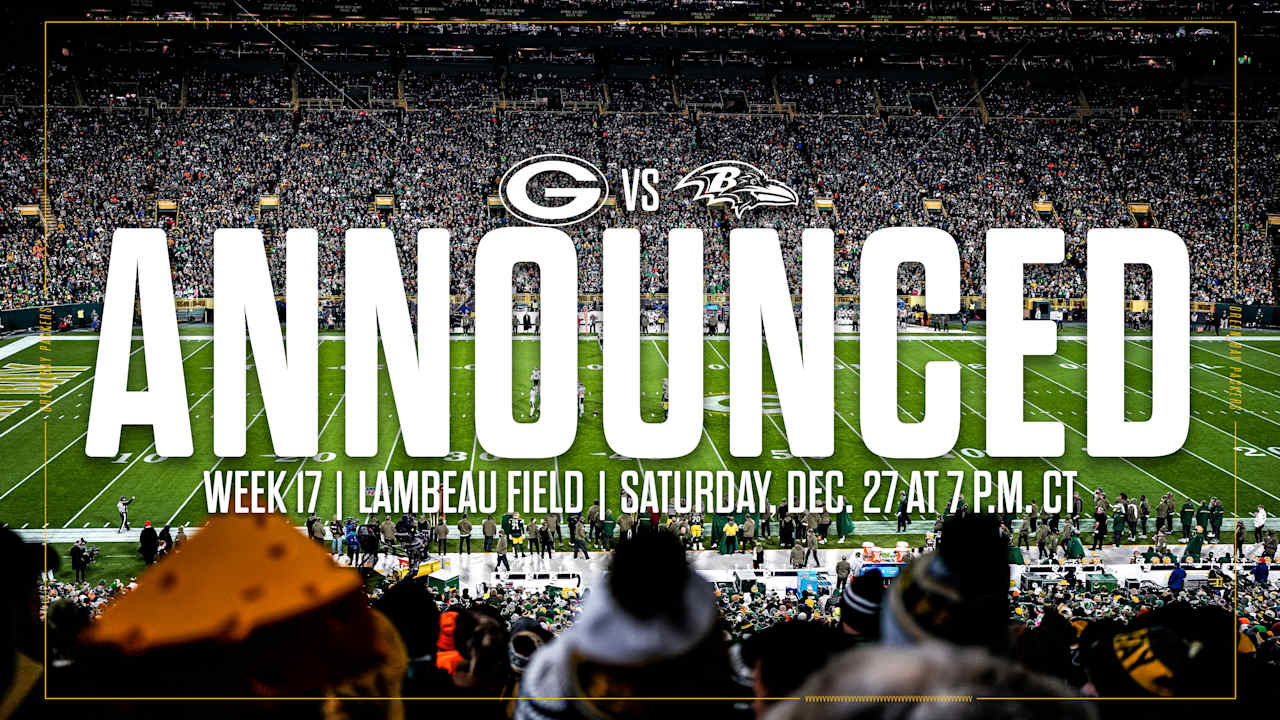 Packers-Ravens set for primetime on Saturday, Dec. 27 - Green Bay Packers – packers.com