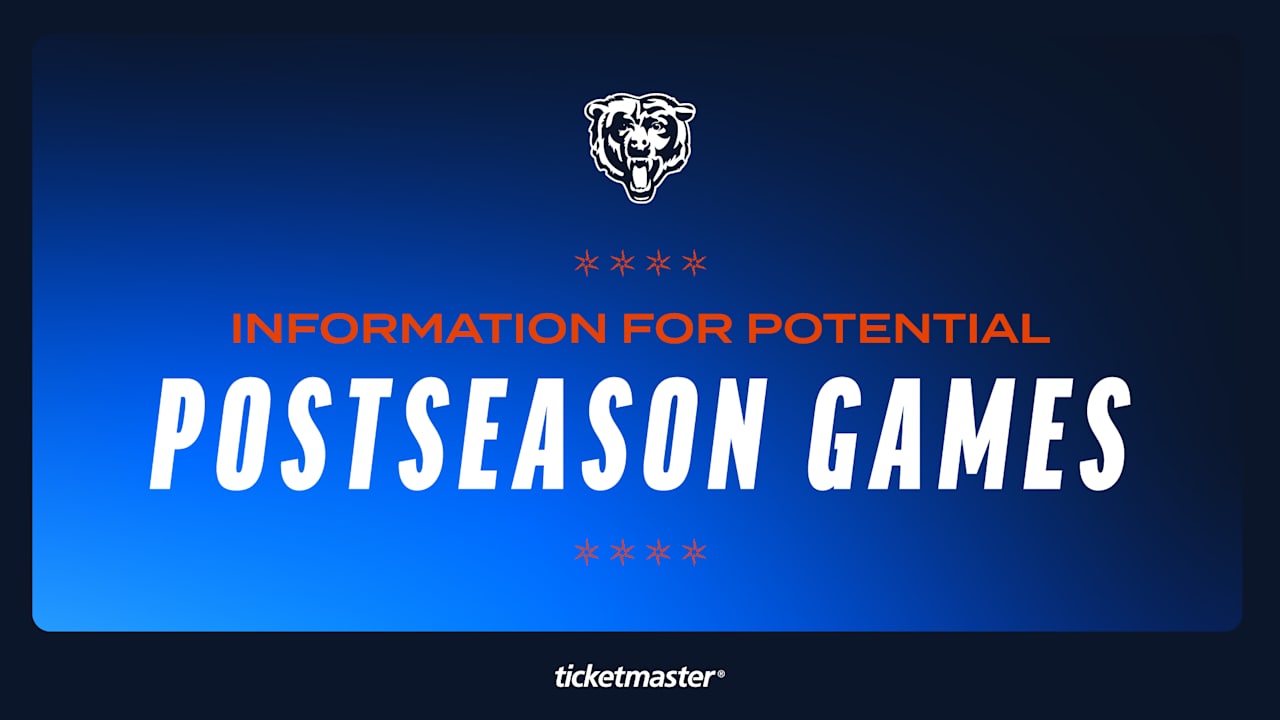 Chicago Bears announce ticketing information for potential home postseason games