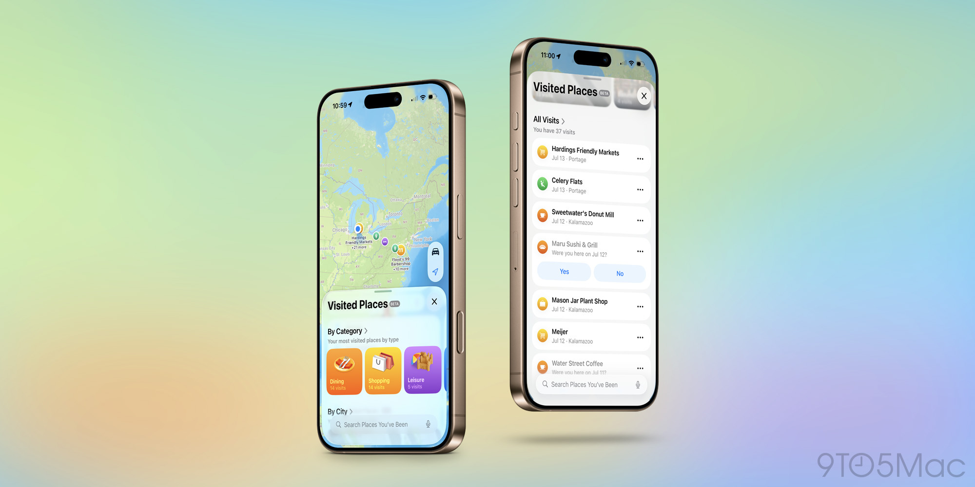 ios 26 apple maps visited places