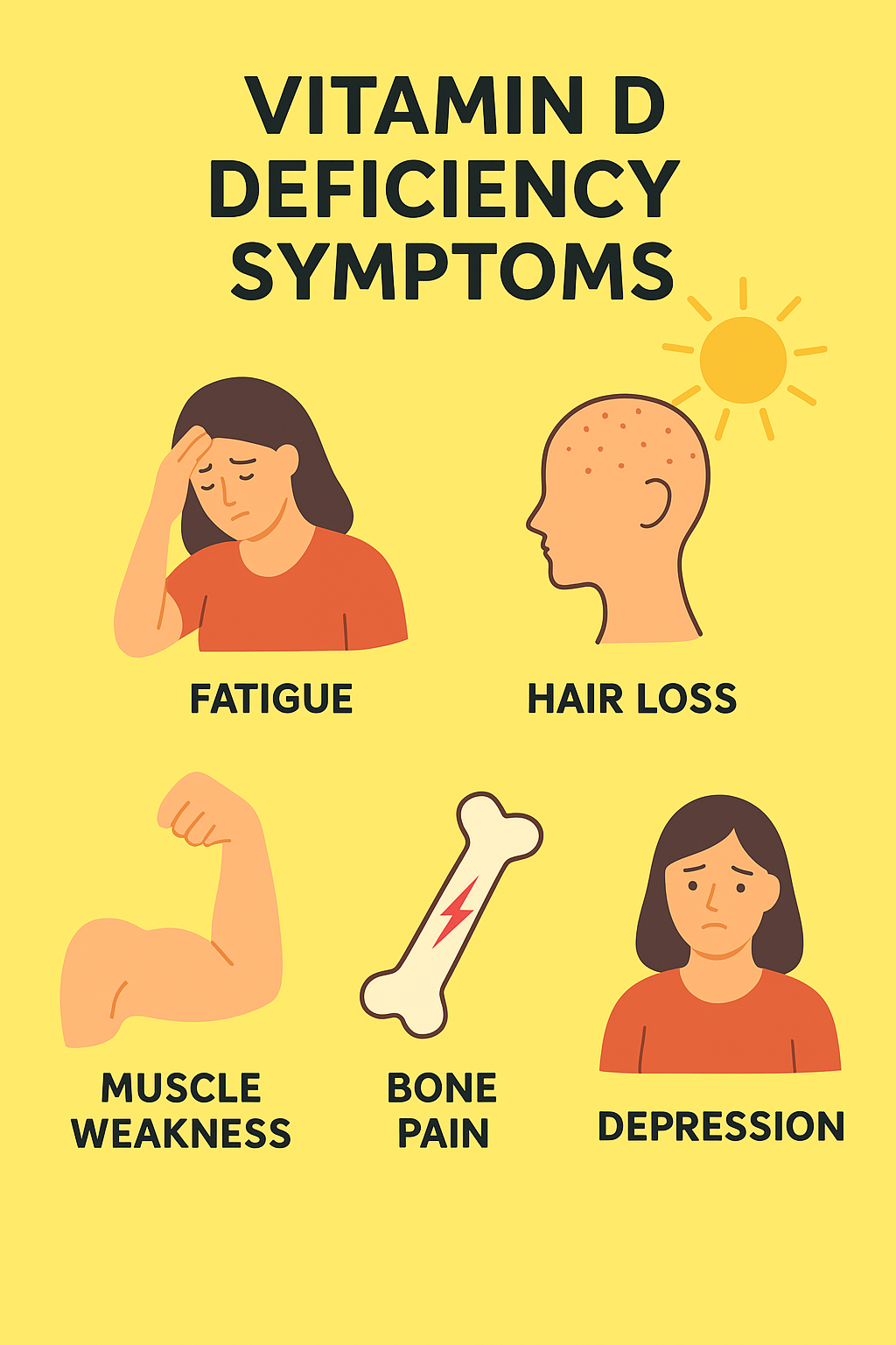 Vitamin D deficiency symptoms