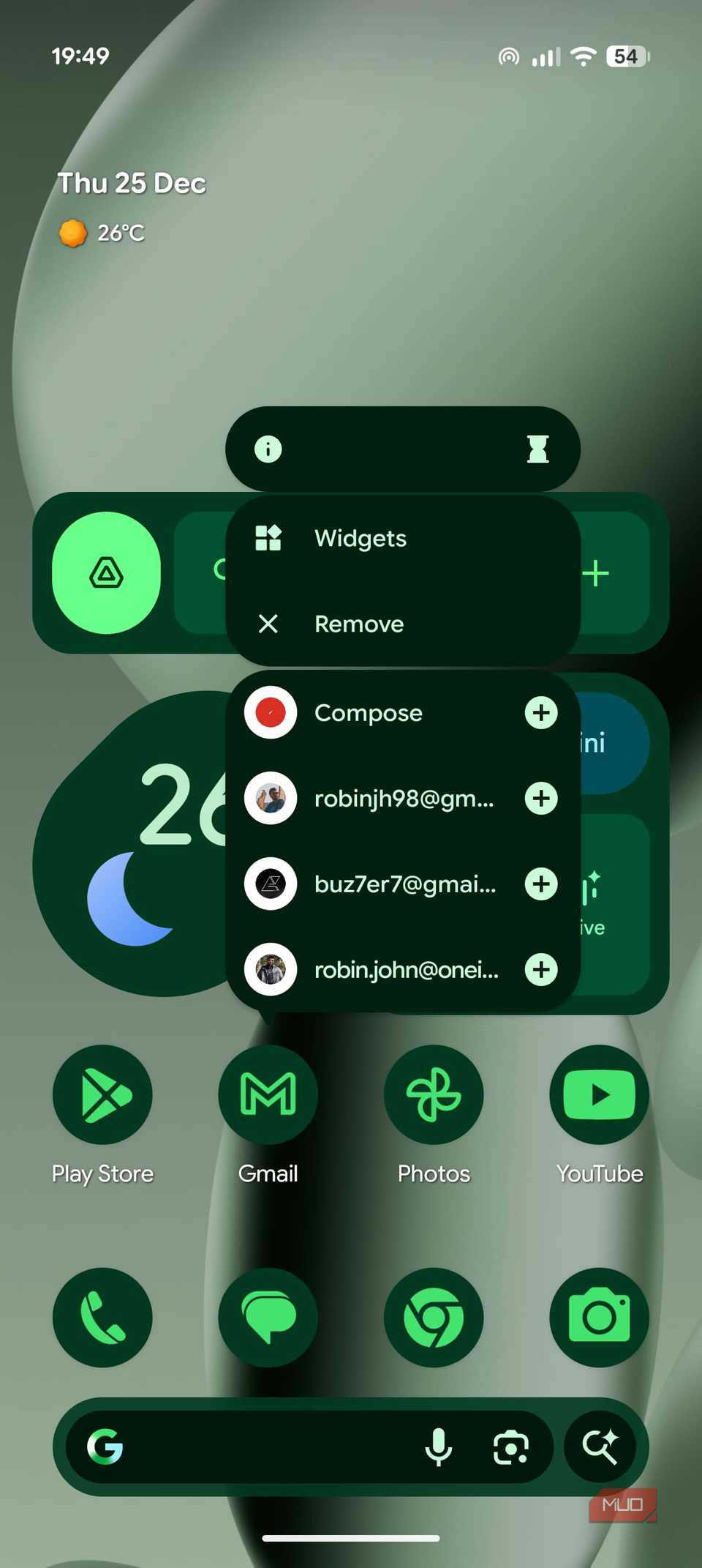 App info on the Google Pixel 10 Pro