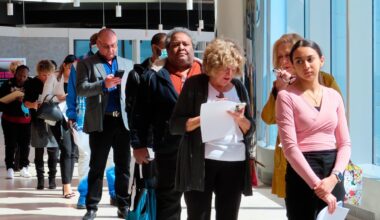 US job openings barely budged in October, coming in just below 7.7 million