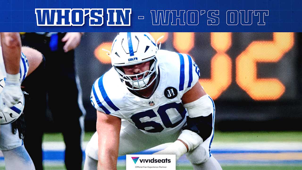 Colts rule out C Tanor Bortolini, WR Anthony Gould, TE Drew Ogletree, DE J.T. Tuimoloau for Week 17 game vs. Jacksonville Jaguars; DT DeForest Buckner to be placed on injured reserve