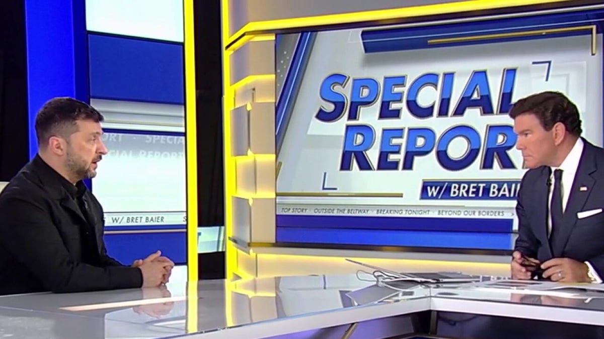 Volodymyr Zelenskyy interviewed by Bret Baier on Fox News Special Report