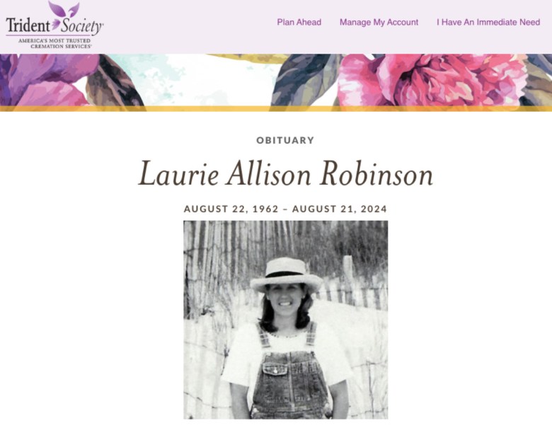 Photo of Point Loma woman in hat with obituary notice
