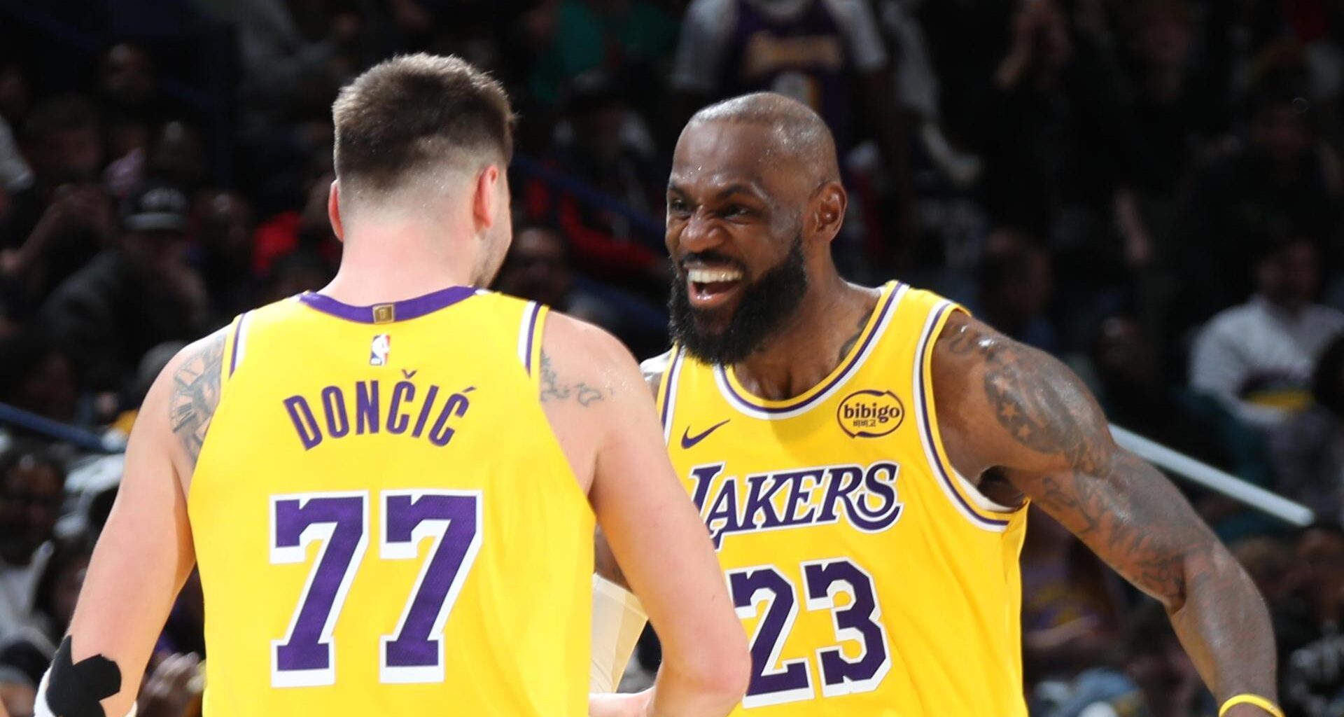 James and Doncic each score 30 to help the Lakers hold off the Pelicans 111-103