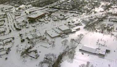 WATCH: Aerial view of snowy North Texas