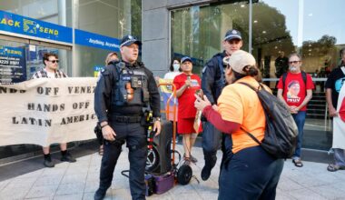 Perth Venezuela protest: At least two opposing protesters forcibly removed from unauthorised rally in Perth
