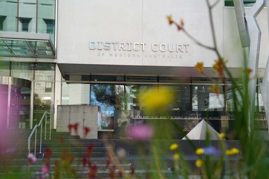 Exterior of the District Court of Western Australia on a sunny day.