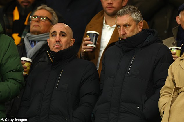 Amorim referred to Jason Wilcox, right, when discussing possible departures in the window