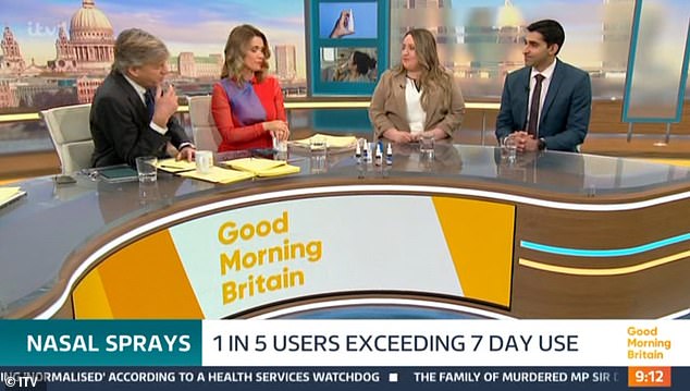 Explaining what it feels like when she doesn't use the product, Charlotte said: 'You feel like you're blocked up, mucus and stuff but there is no mucus'