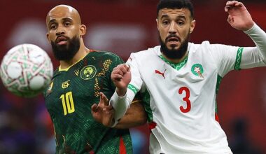 Bryan Mbeumo (left) was knocked out of AFCON by Man United team-mate Noussair Mazraoui