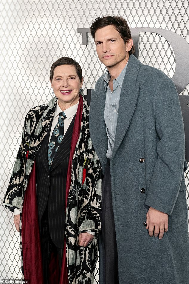 The Blue Velvet beauty, 73, turned heads in a highly patterned look