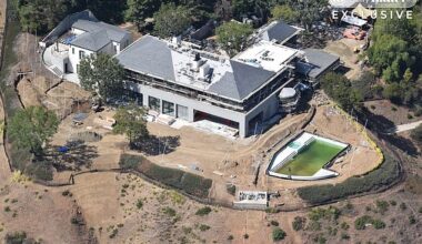 Adele's Beverly Park mansion is seen mid-renovation, with the singer completely gutting the property she bought from Sylvester Stallone in January 2022