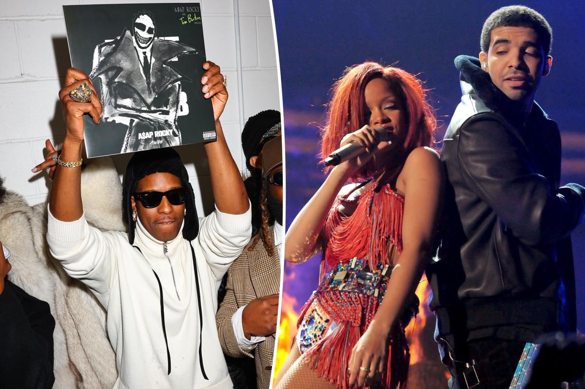 A$AP Rocky appears to diss Drake on new track by bragging about stealing Rihanna