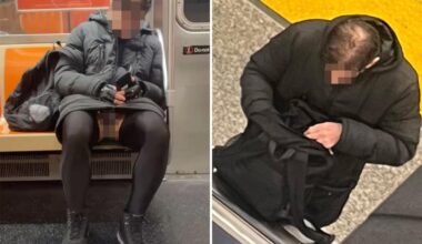 Pantless NYC subway rider exposes leather chain cage around genitals -- but cops say no penal code broken