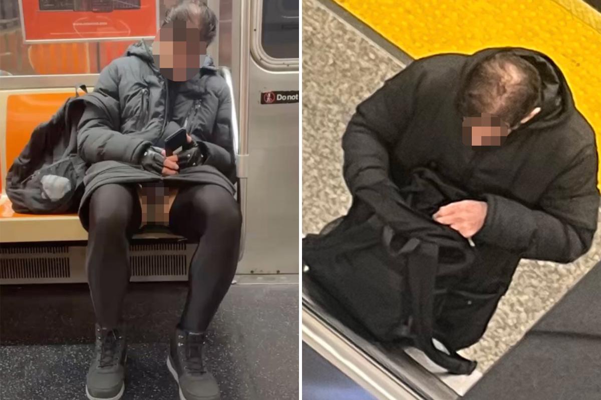 Pantless NYC subway rider exposes leather chain cage around genitals -- but cops say no penal code broken