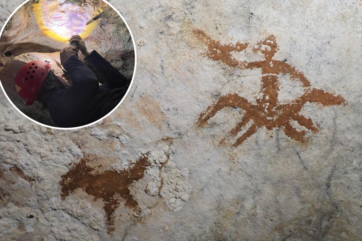 68,000-yea-old cave painting could rewrite origins of human art