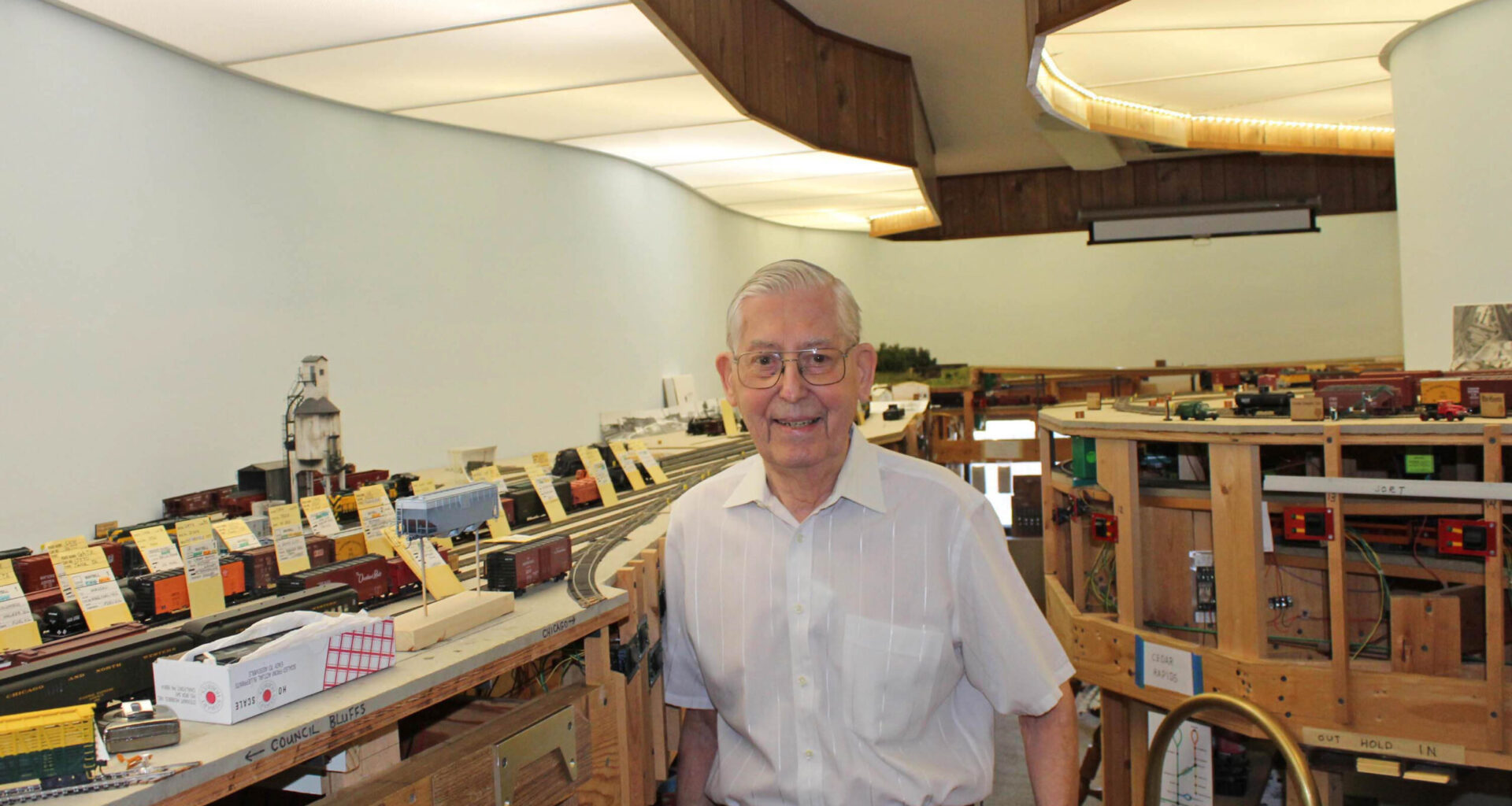 Lloyd Keyser has a serious train collection