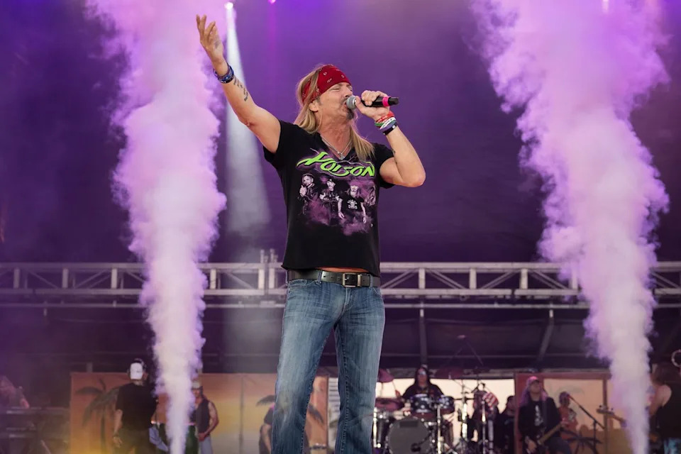 Jason Koerner/Getty Bret Michaels of Poison performs in Fort Lauderdale in April 2024