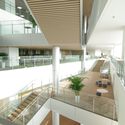 TOYOTA Research and Development Center / Nikken Sekkei - Interior Photography, Stairs, Glass, Handrail