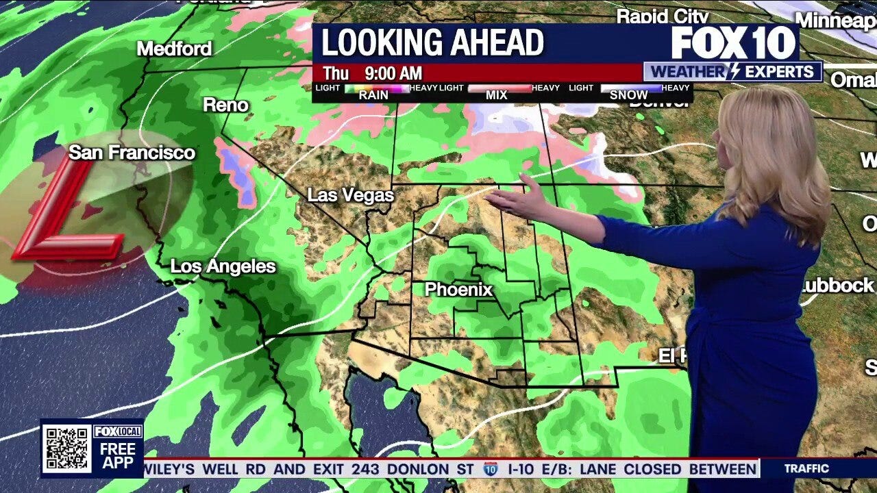 Arizona weather forecast: Scattered showers on New Year's Day in Phoenix