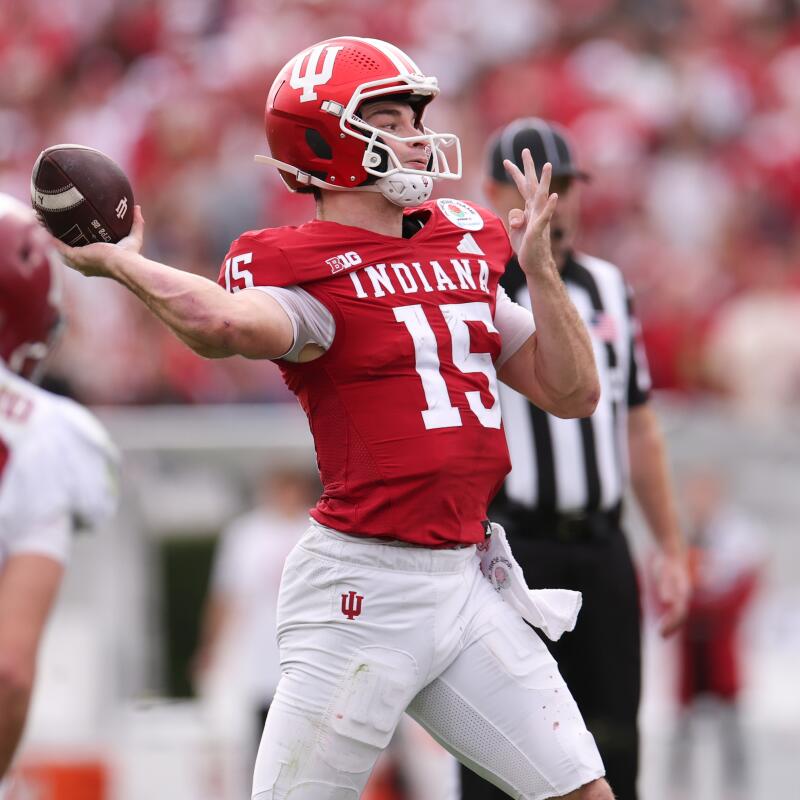 PASADENA, CA - JANUARY 01: Indiana Hoosiers quarterback Fernando Mendoza.