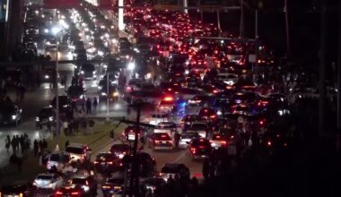 Dallas highways turn into illegal parking lots for New Year’s fireworks