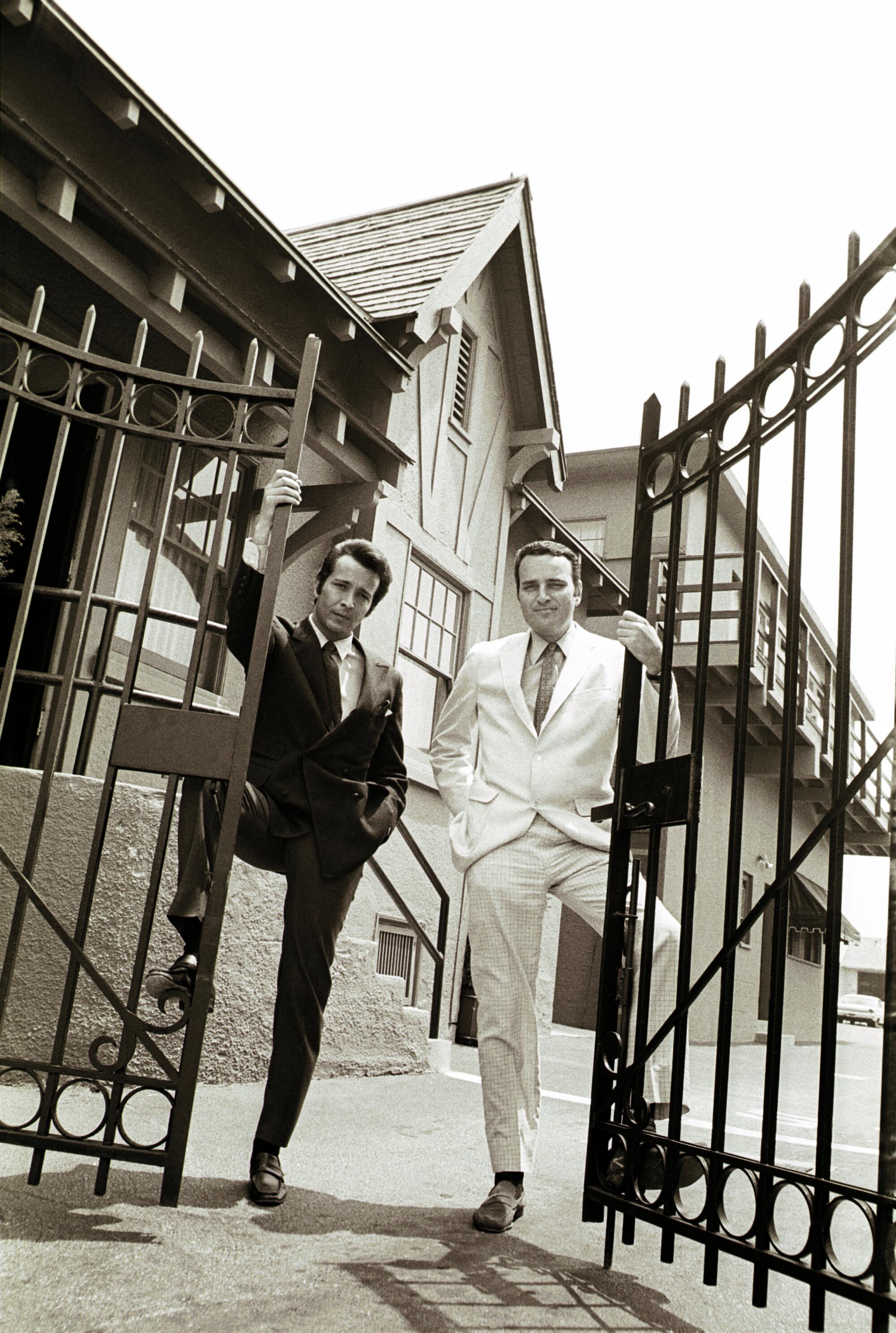 Herb Alpert, left, and Jerry Moss at A&M headquarters in 1966.