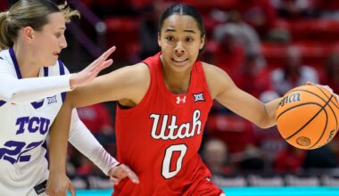 White scores 25 to help Utah women hand No. 8 TCU its 1st loss, 87-77 in overtime