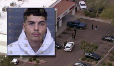 Suspects in custody after 2 men shot outside north Phoenix strip mall