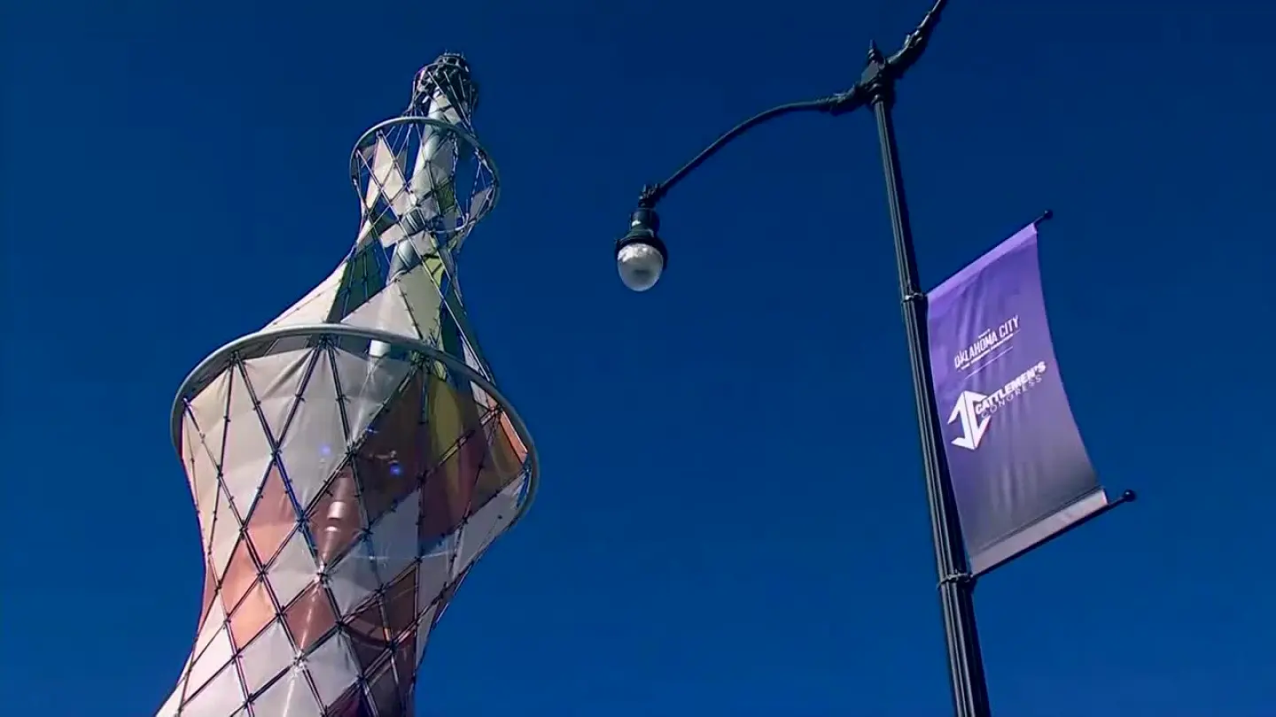 Oklahoma City unveils Bolt Tower sculpture at State Fairgrounds