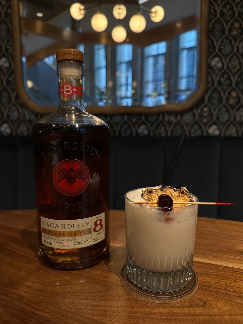 Mike Tsirtsis, of Copper Club, made coquito that marries the flavors of another classic Puerto Rican cocktail, the piña colada.